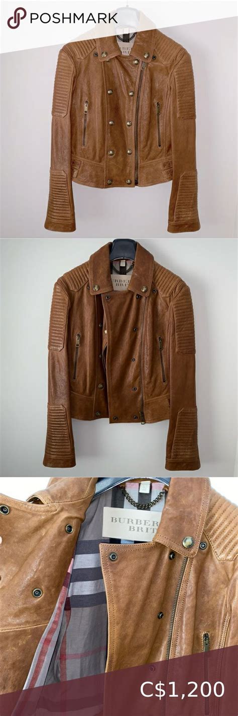 burberry brit loseley leather jacket|Burberry Brit Iconic Loseley Quilted Leather Pin Jacket .